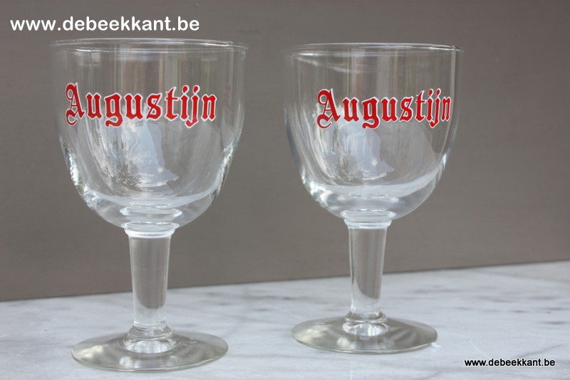 Oud bierglas AUGUSTIJN